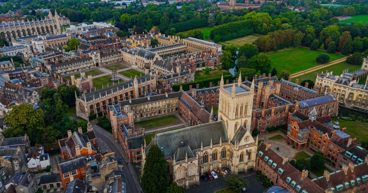 Aerial view of Cambridge