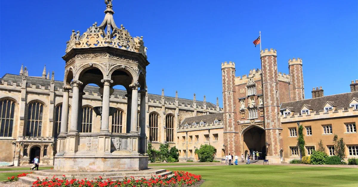 Trinity College Cambridge stock image