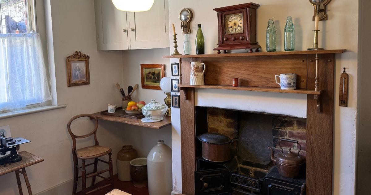 Preserved Victorian kitchen in the Headmaster’s House, Hitchin