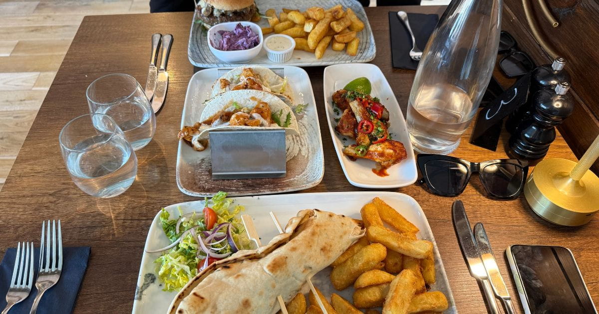 Chicken wrap with chips Marriott's Warehouse King's Lynn where to eat