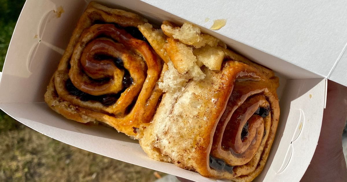 Chelsea bun from Fitzbillies Cambridge