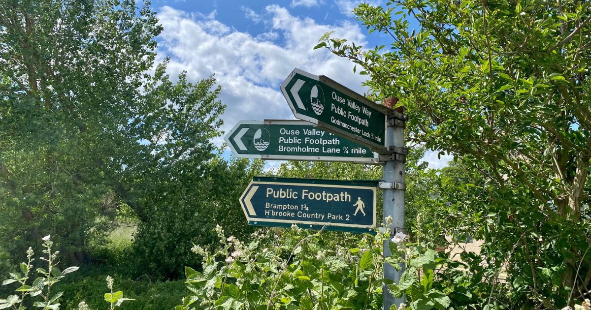 Ouse Valley Way Footpath Huntingdon