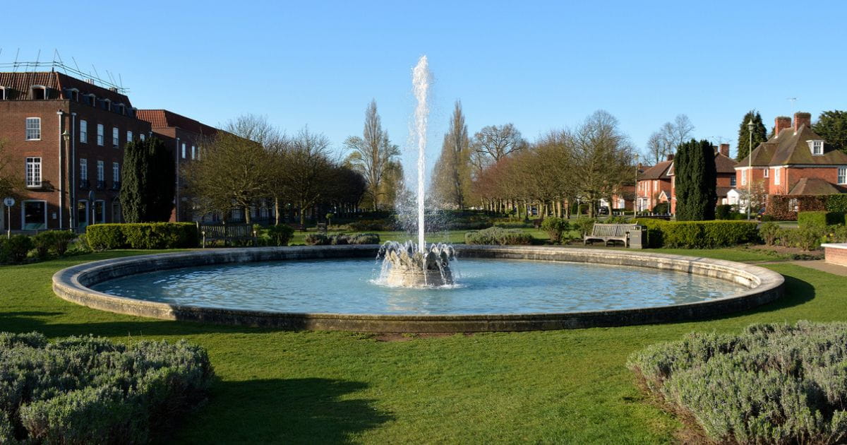 Coronation fountain Welwyn Garden City