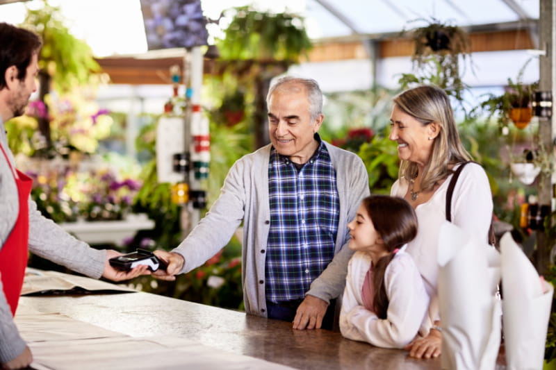 a group of people sitting at a table
