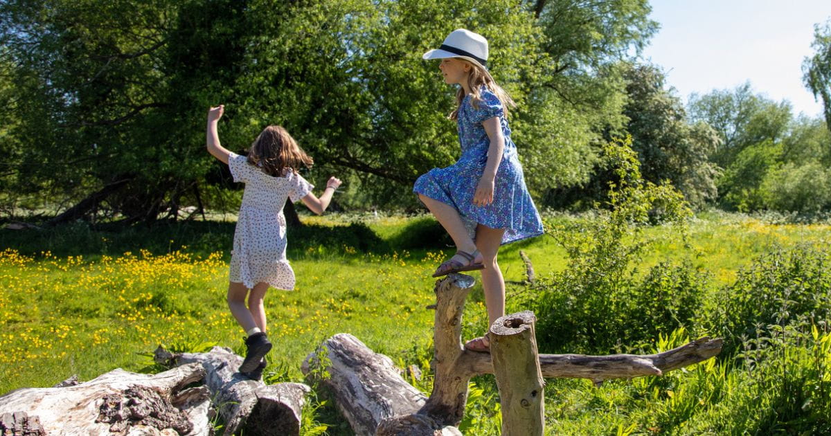 Kids playing in a park in Cambridge family day out ideas
