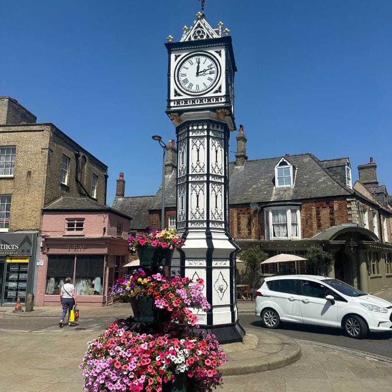 Downham Market clock attractions in Norfolk things to see