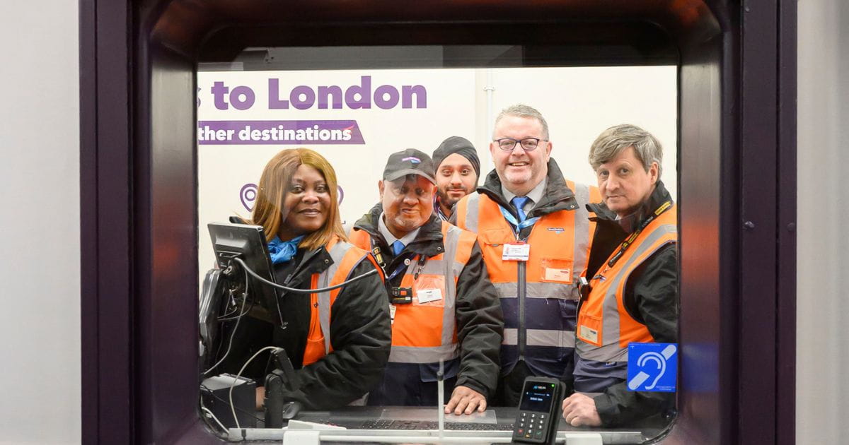 Station Hosts in the ticket office at Enfield Chase railway station