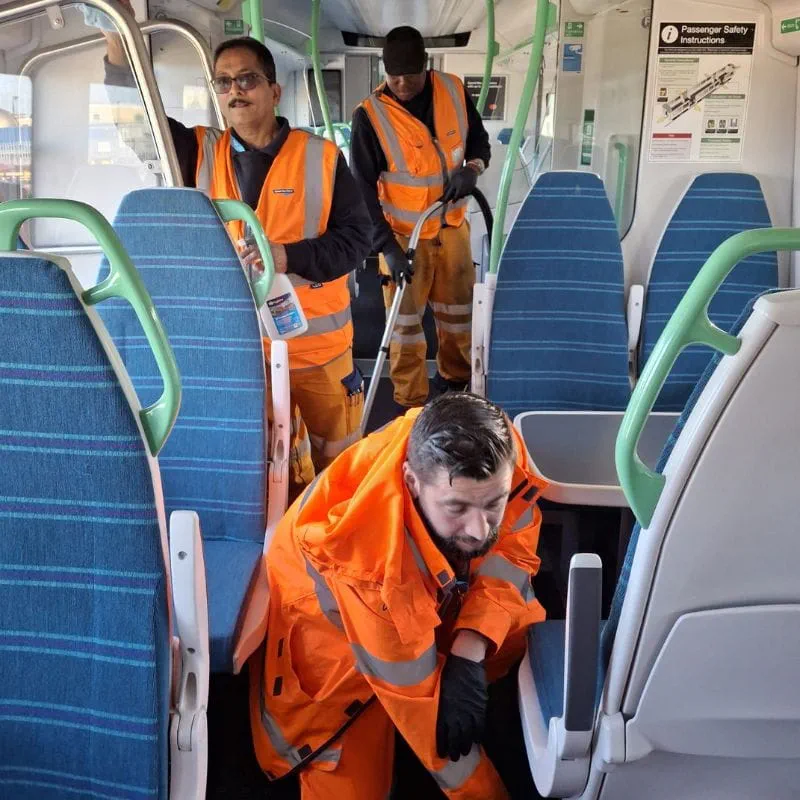 Great Northern train presentation team keeping trains comfortable and safe
